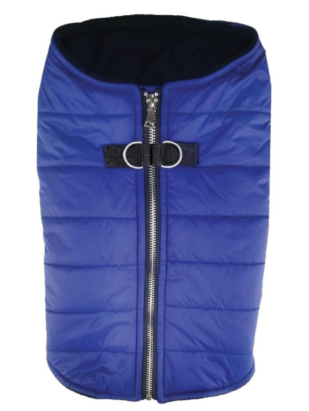 Doggie Design Zip-up Dog Puffer Vest - Navy Blue